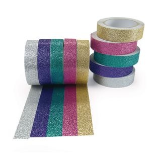 Image of Colorations® Glitter Craft Tape - Set of 10