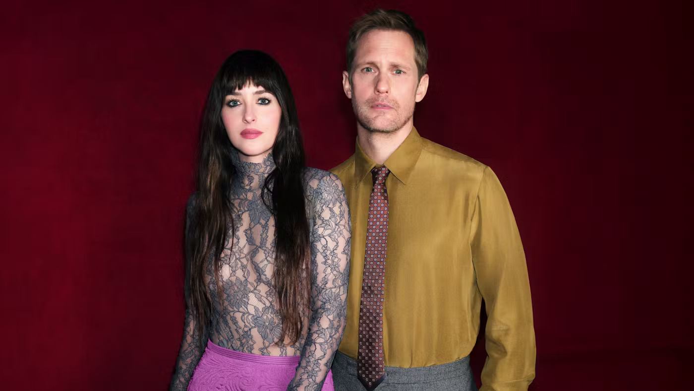 Dakota Johnson & Alexander Skarsgård Are The Newest Faces Of Valentino Beauty