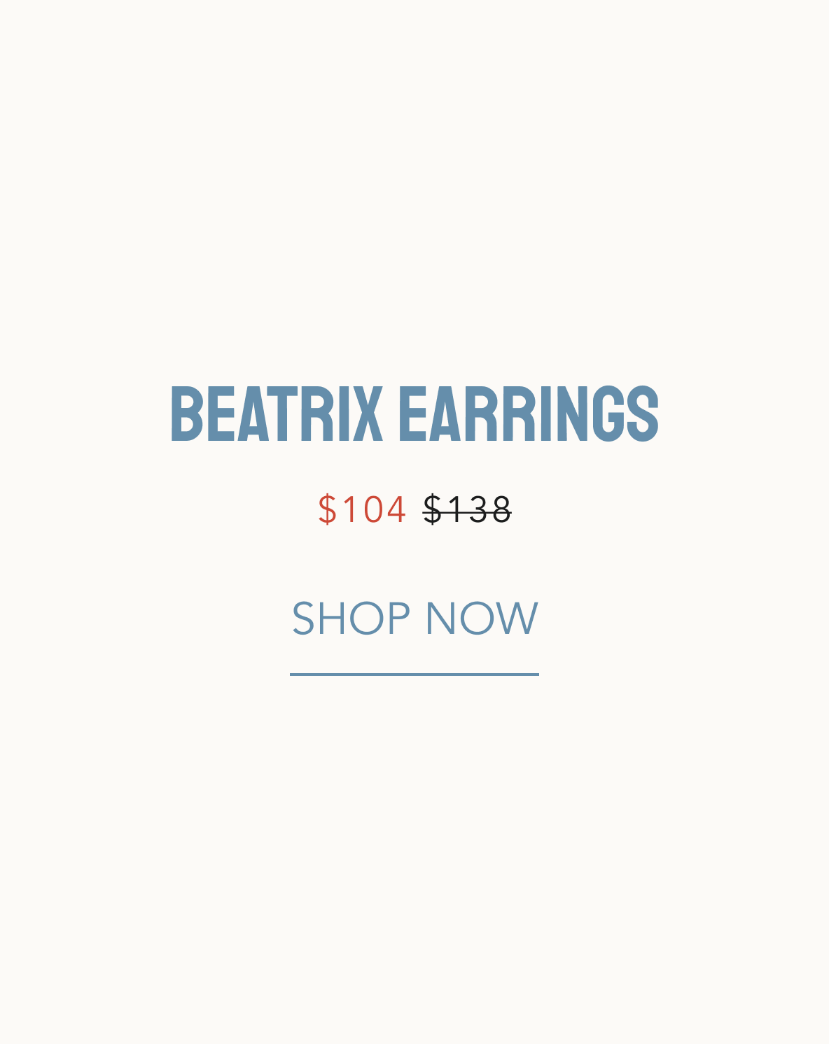 beatrix earrings on summer sale