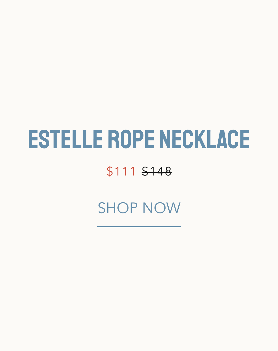 estelle rope necklace