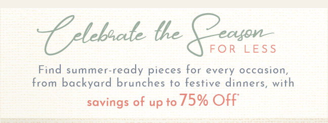 Celebrate the Season for Less