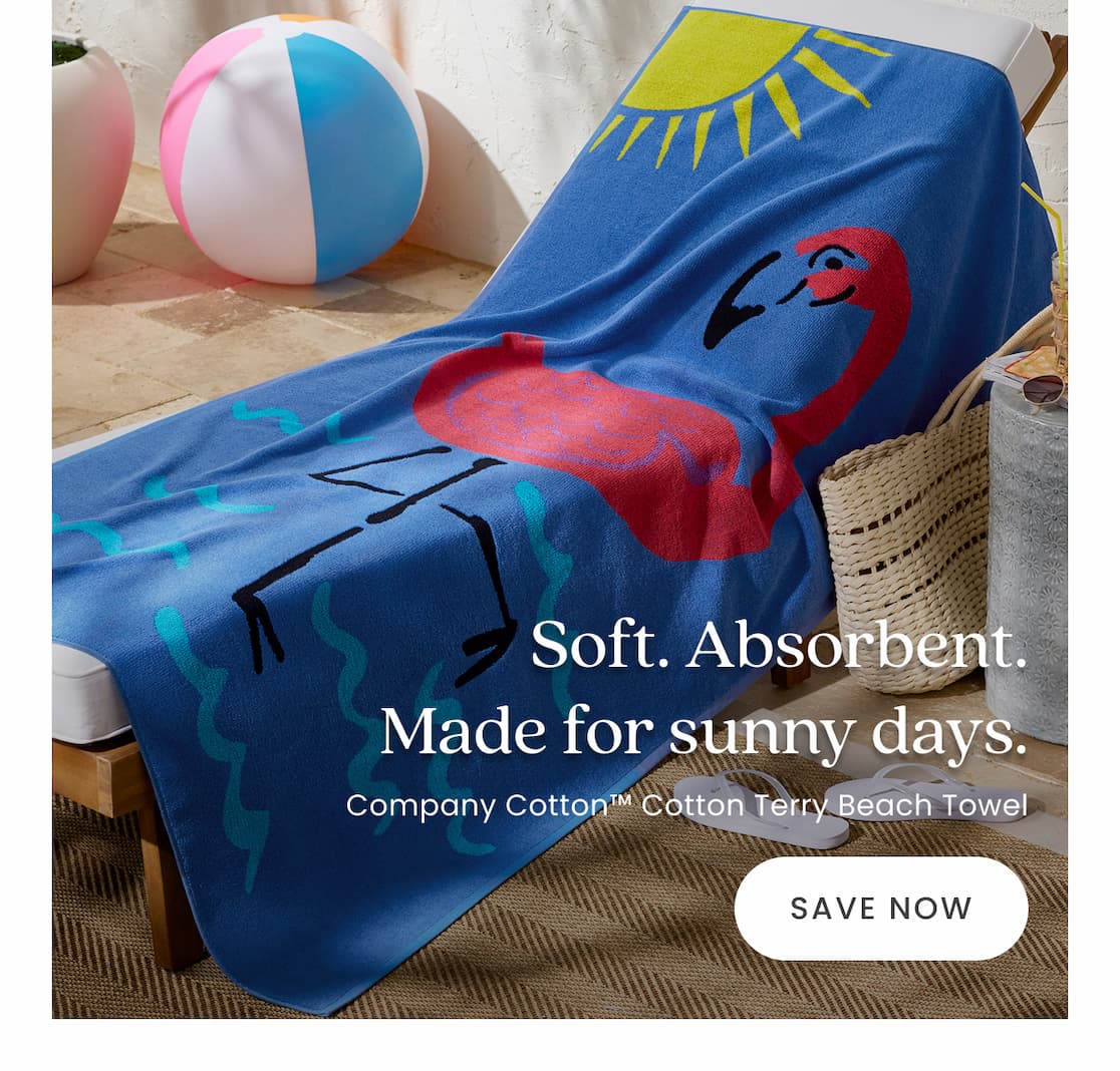 Cotton Terry Beach Towel