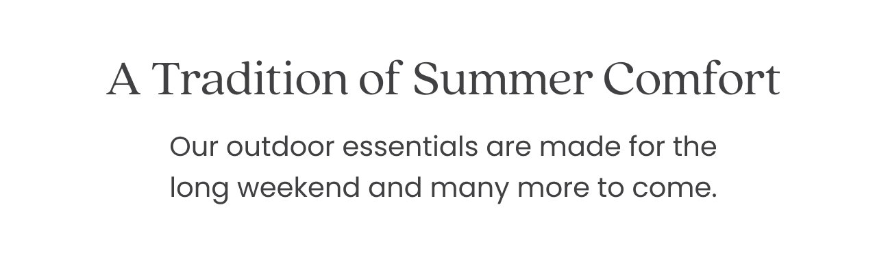 Outdoor essentials