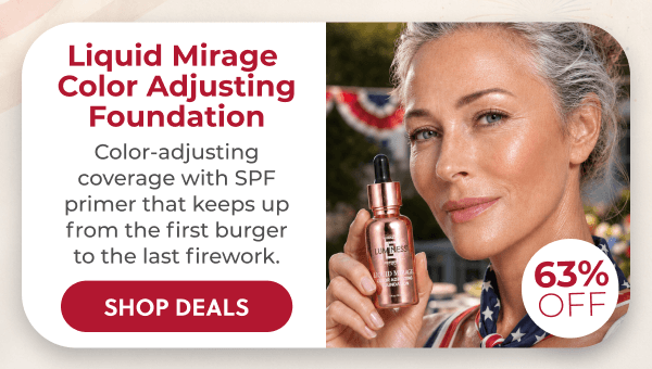 LIQUID MIRAGE COLOR ADJUSTING FOUNDATION: With SPF primer protection and skin loving ingredients.