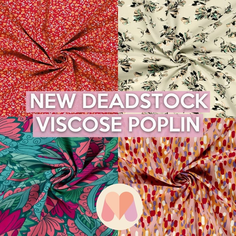 New deadstock viscose poplin