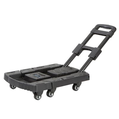 Ironton Foldable Hand Truck, 500-Lb. Capacity, 17in.L x 12.6in.W x 38in.H, Compact Folding Dolly