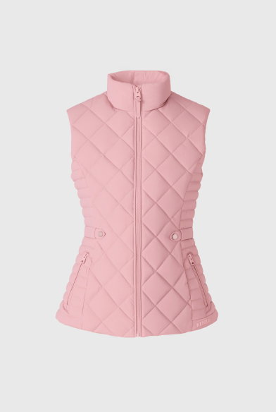STEFANIA Diamond Quilted Down Vest