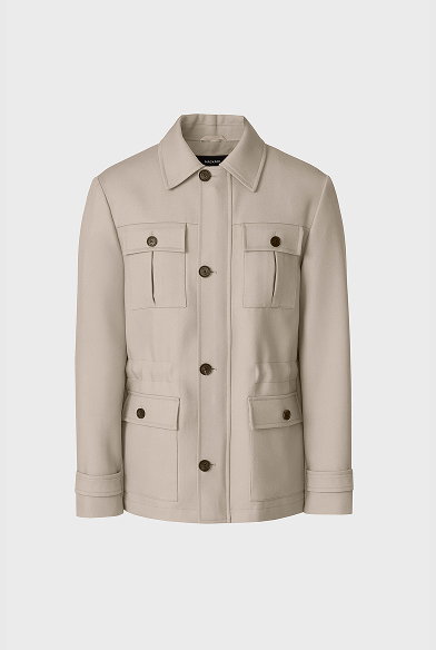 JUDSON Wool Gabardine Safari Jacket