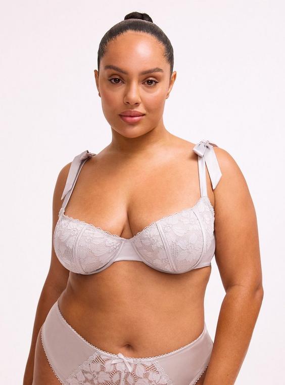 Ava Lace & Shine Unlined Underwire Bra