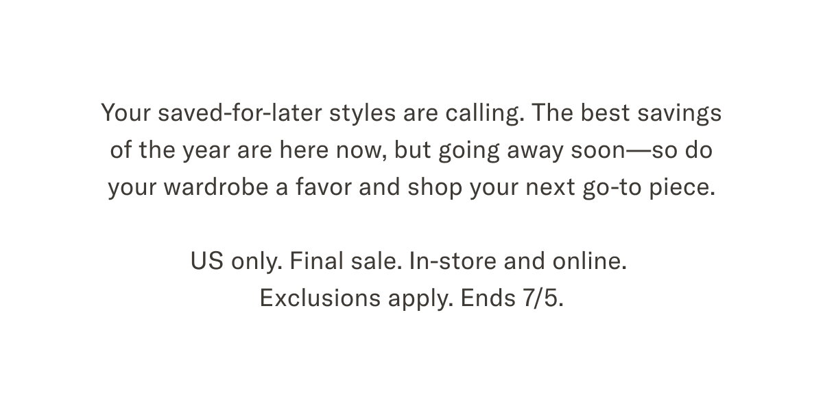Warehouse Sale