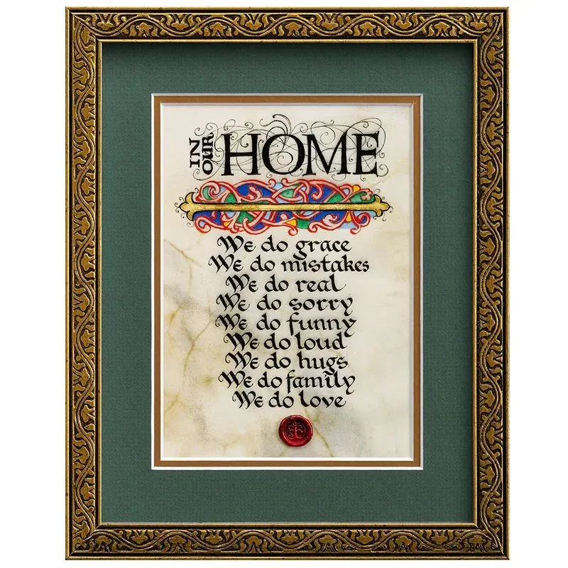Image of In Our Home Irish Blessing Wall Print