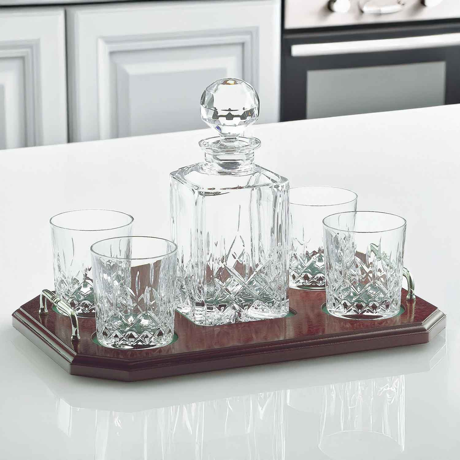 Image of Galway Crystal Irish Decanter and Glasses Set