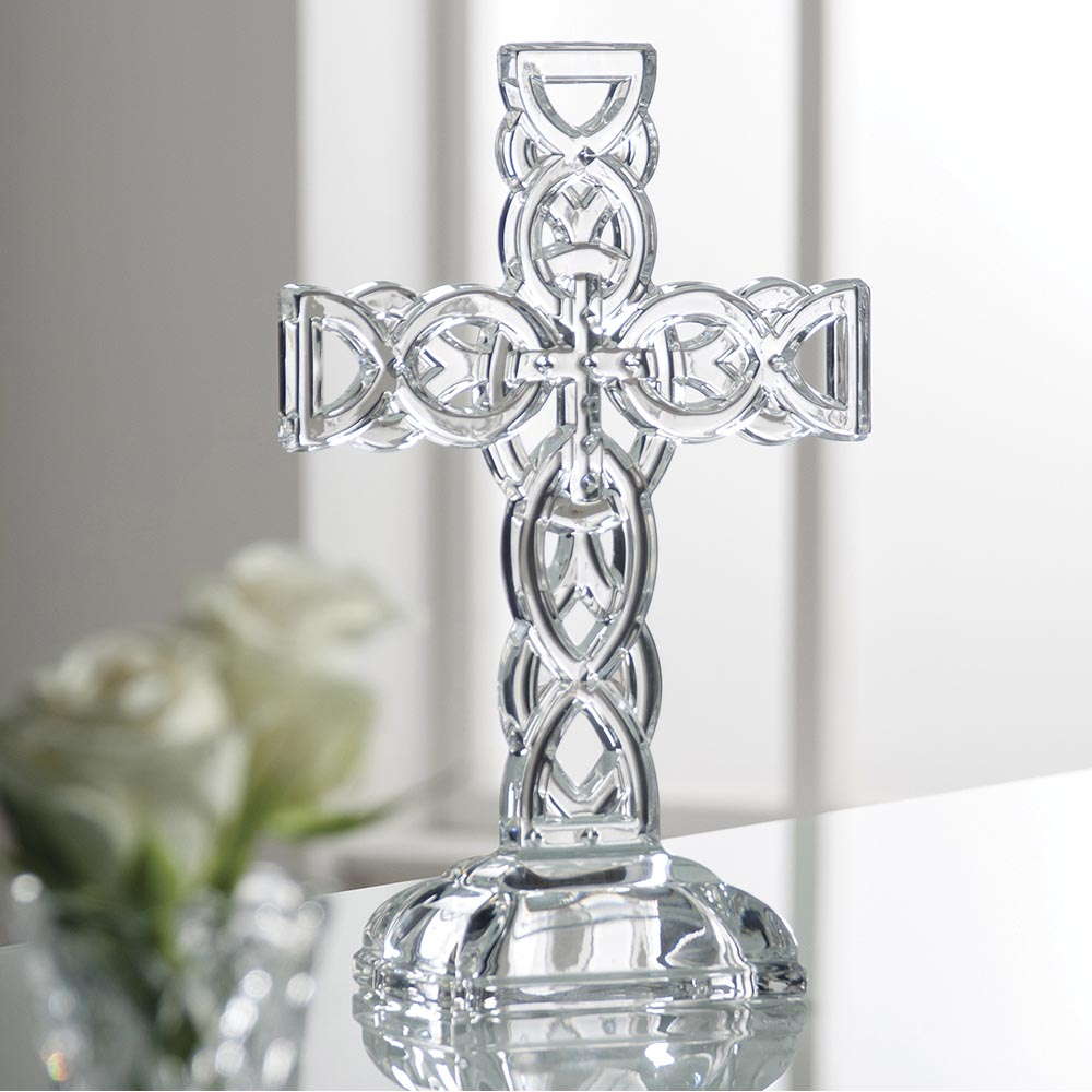 Image of Galway Crystal Celtic Cross