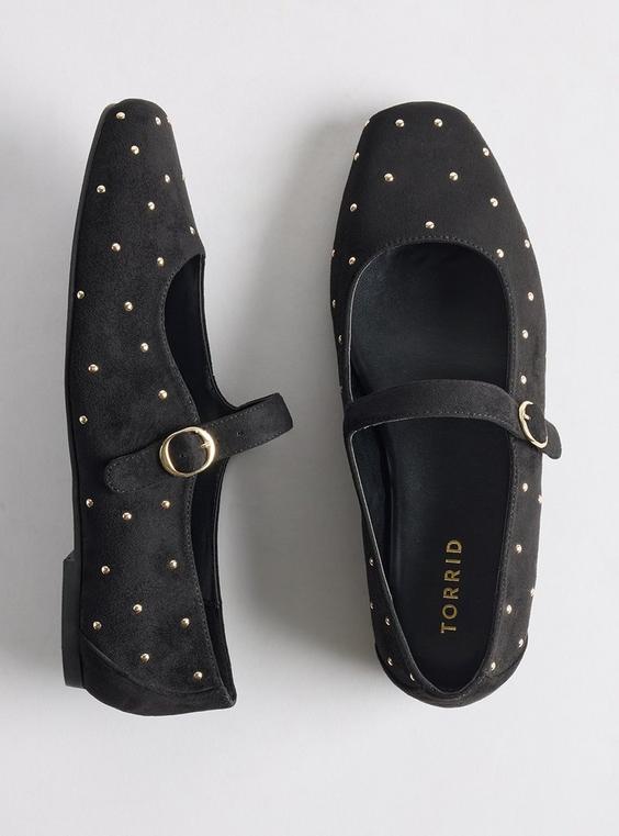 Studded Mary Jane Ballet Flat (WW)