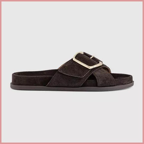 OFFICE Sia Cross Over Buckle Footbed Sliders
