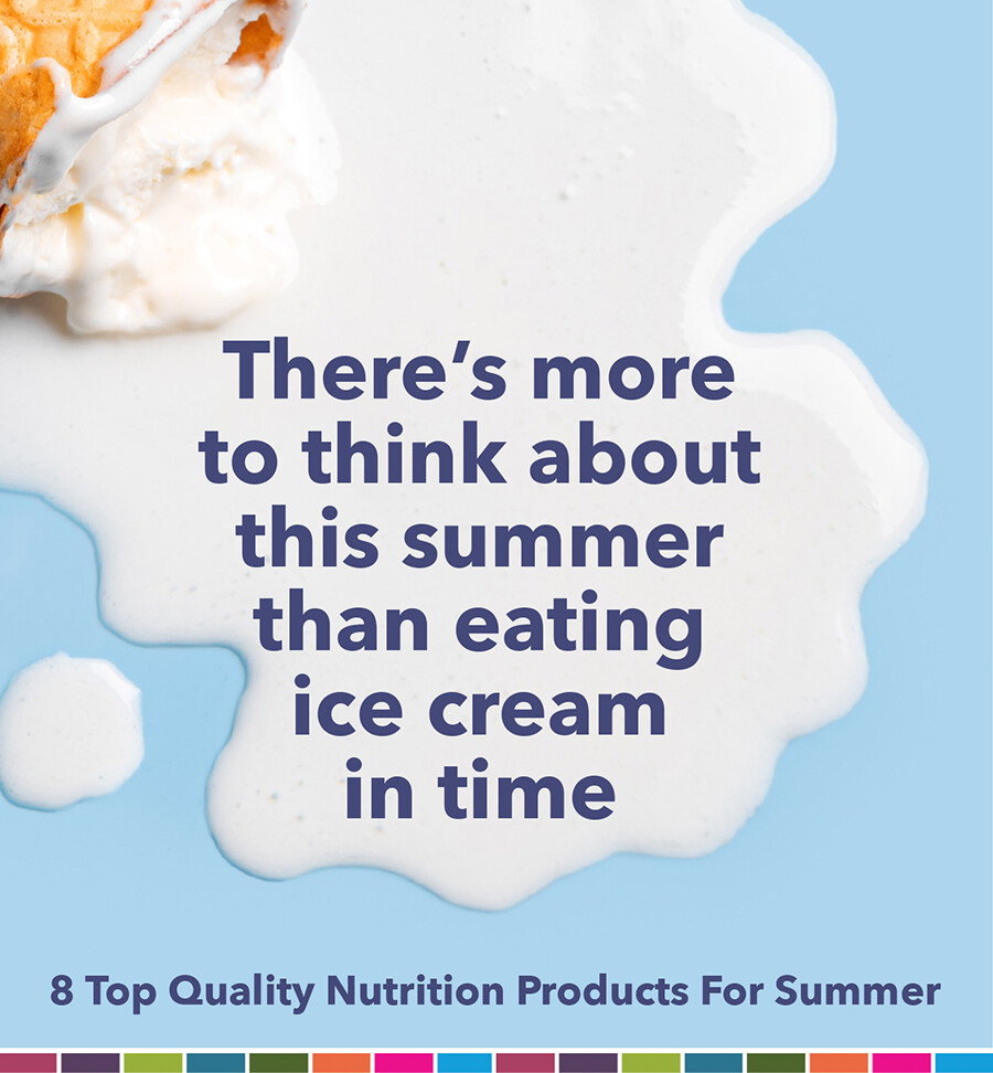 Image of melting ice cream - There’s more  to think about  this summer  than eating  ice cream  in time