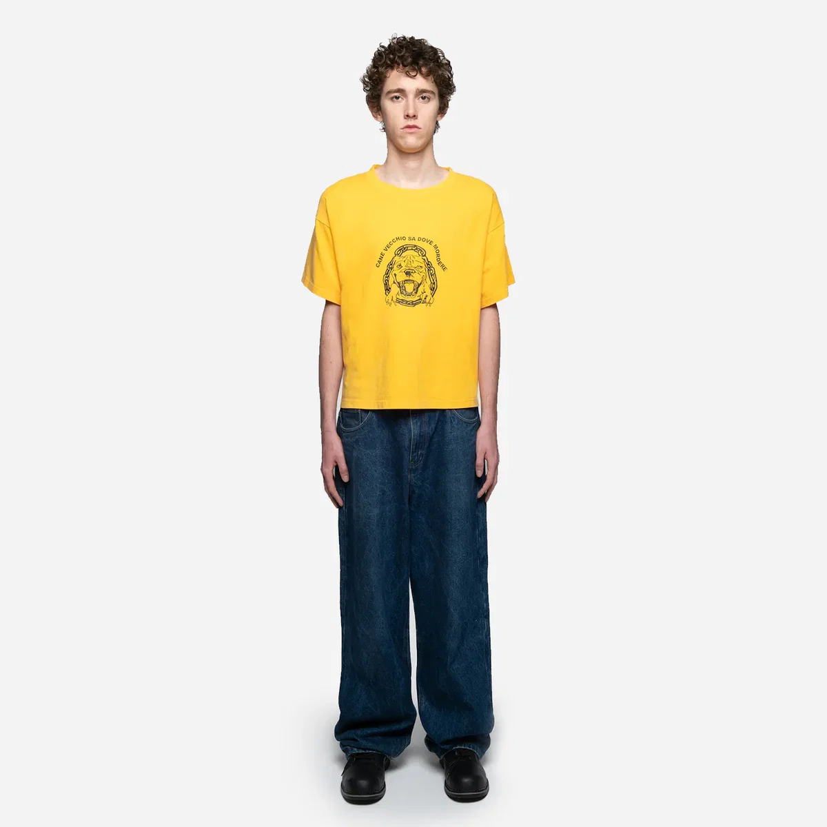 93 Sierra Crosses Cane Vecchio T-shirt SS2693SCCVT-YLW - M