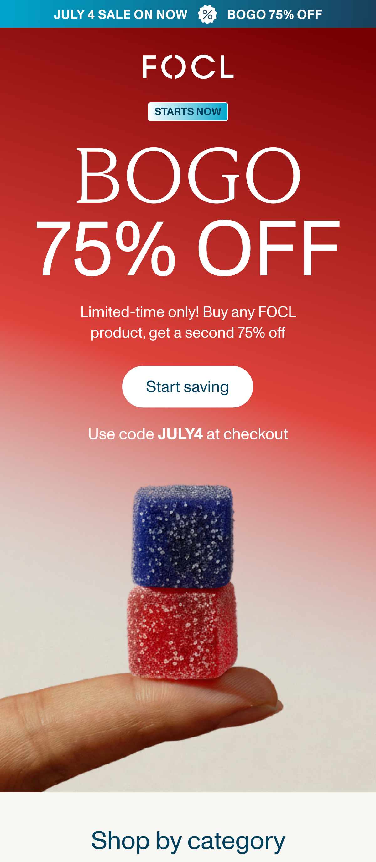BOGO 75% OFF - Use Code JULY4