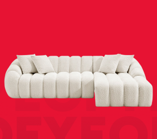 Brosa Milano 3 Seater Compressed Sofa with Right Chaise Product Image