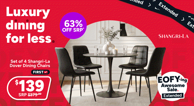 Set of 4 Shangri-La Dover Dining Chairs 