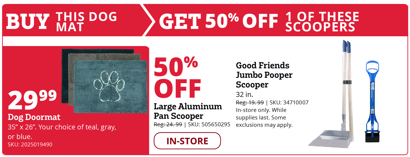 Dog Doormat & Pooper Scooper