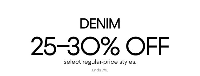 Denim Flash Sale 