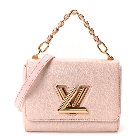 LOUIS VUITTON Iridescent Grained Calfskin Summer Splash Twist PM Pink