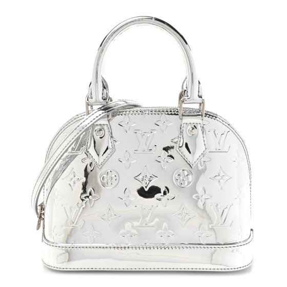 LOUIS VUITTON Monogram Miroir Alma BB Silver