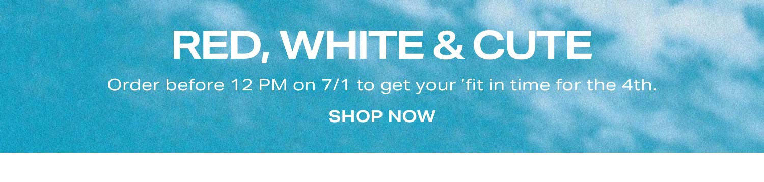 Shop Red, White & Cute