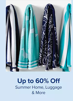 Hanging beach towels. Up to 60% off summer home, luggage and more.