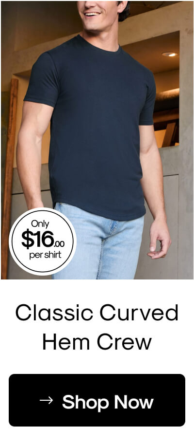 Classic Curved Hem Crew