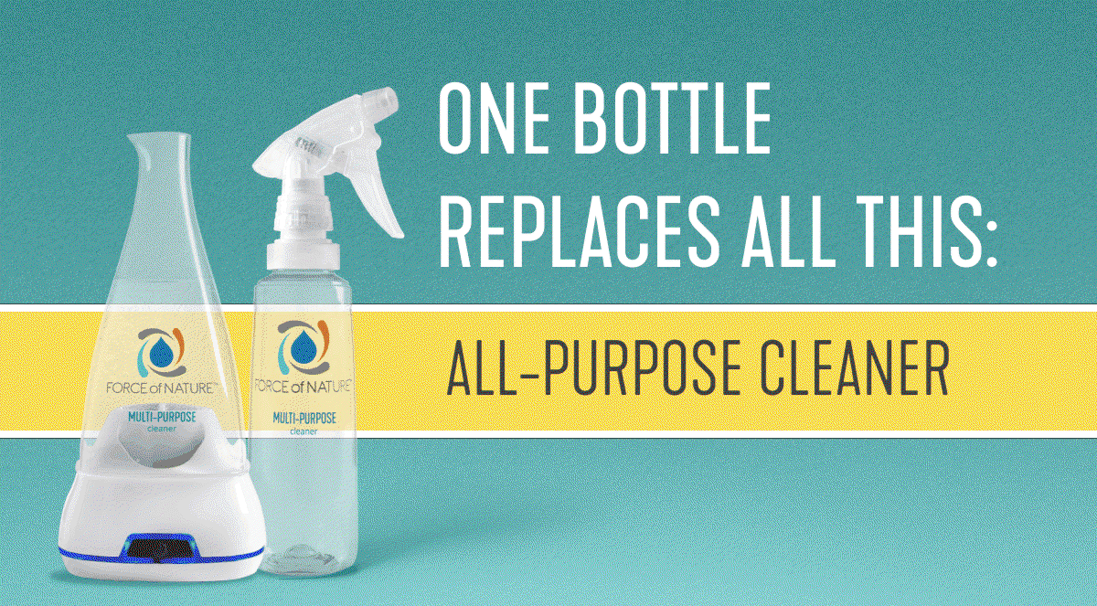 ONE BOTTLE REPLACES ALL THIS: