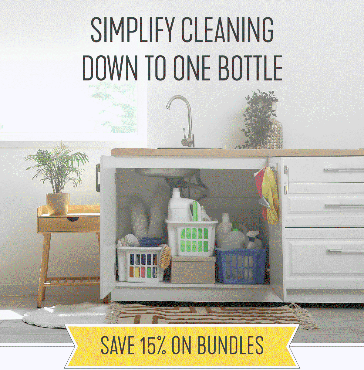 SIMPLIFY CLEANING DOWN TO ONE BOTTLE