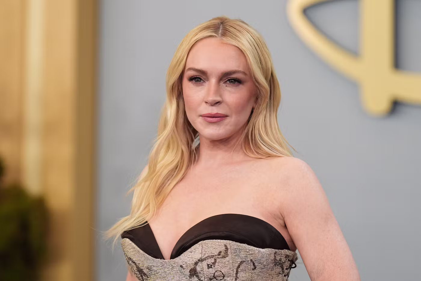 NEW YORK, NEW YORK - MAY 12: Lindsay Lohan attends the 2026 Disney Upfront at Jacob K. Javits Convention Center on May 12, 2026 in New York City. (Photo by John Nacion/FilmMagic)
