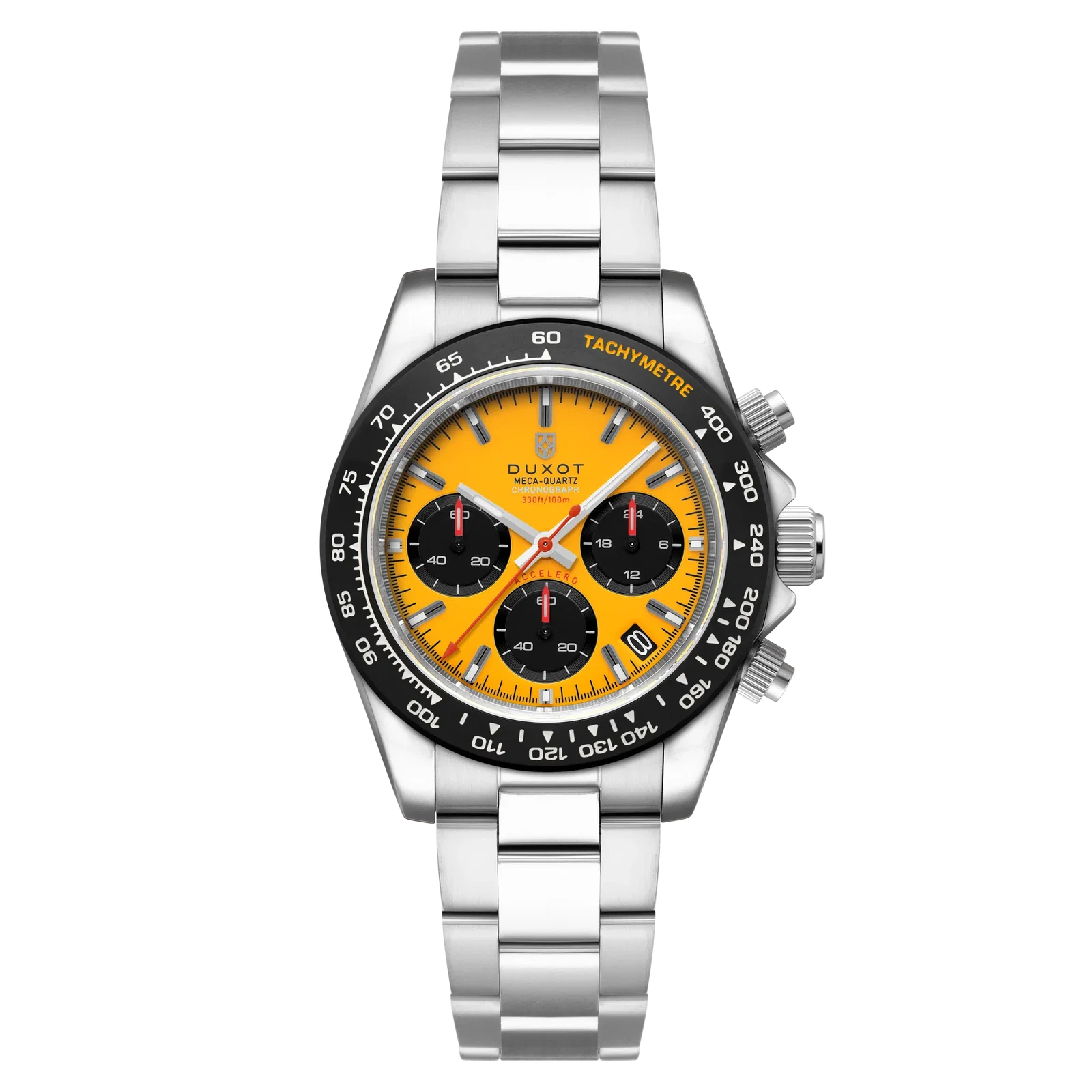 Image of Duxot Men's 40mm Accelero Quartz Chronograph Colorful Dial Bracelet Watch