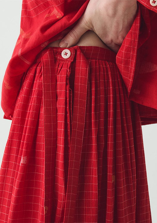 Jamdani Hand Woven Cotton Skirt