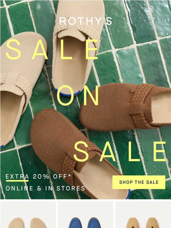 Extra 20% off sale clogs. 🤔