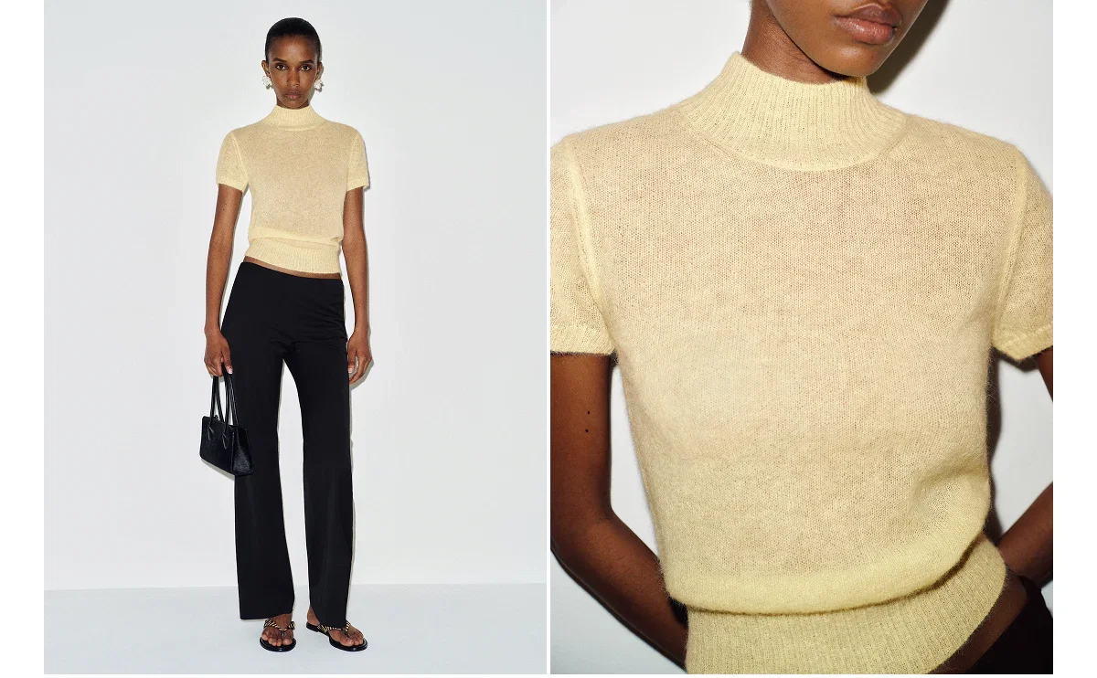 Laurel Sheer Alpaca Mock Neck