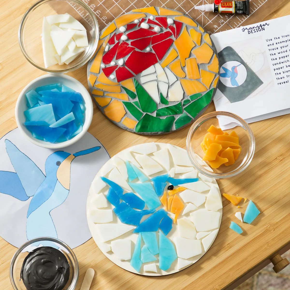 DIY Stained Glass Mosaic Kit
