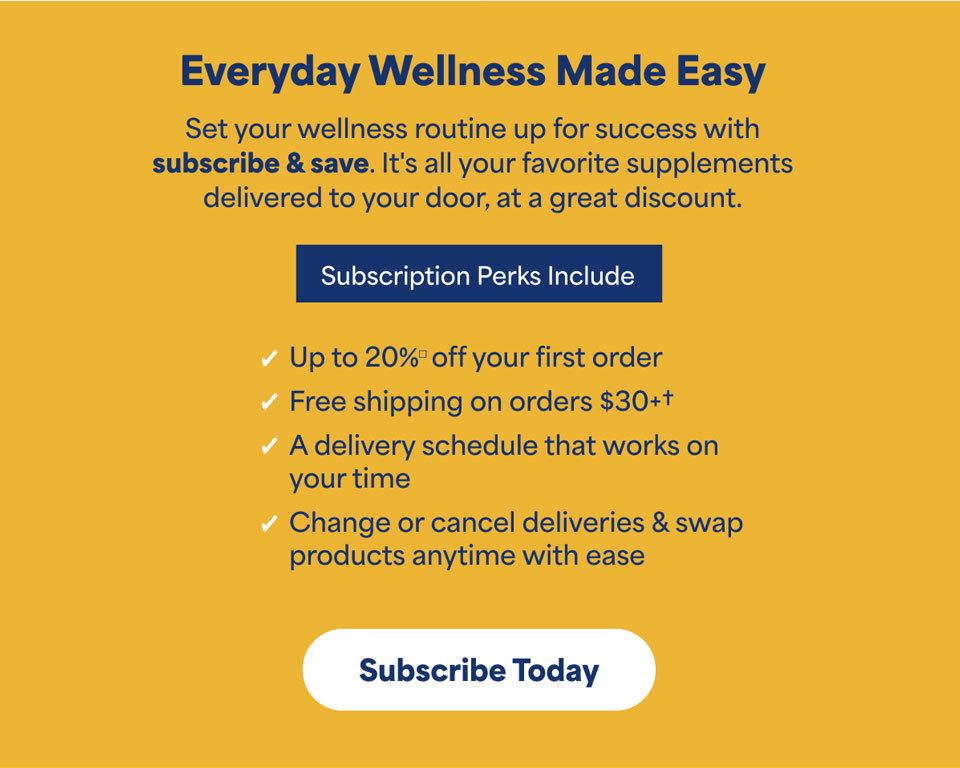 Subscribe and Save. Sign up now.