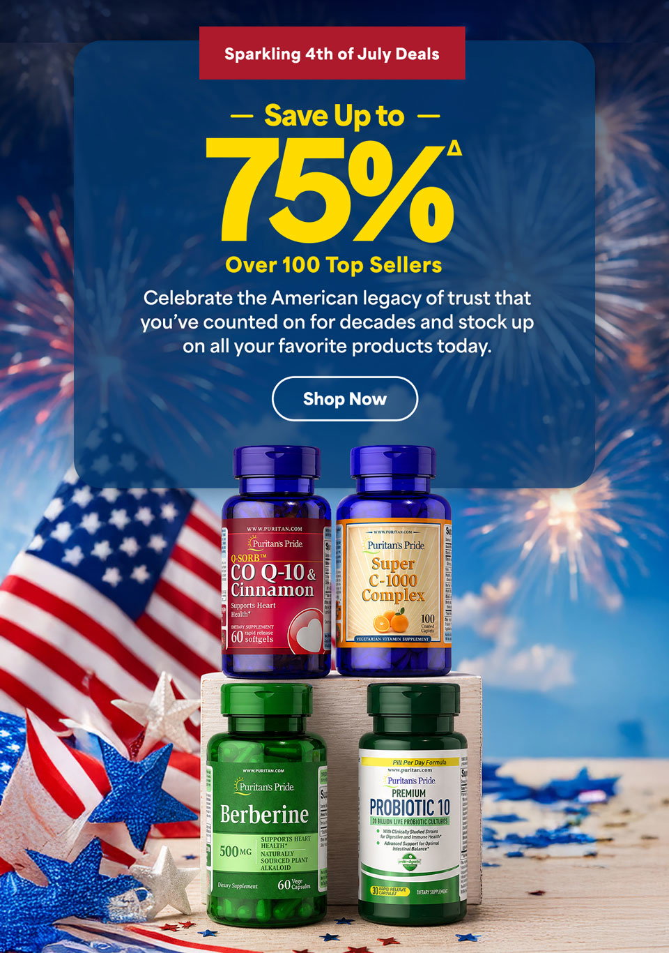 Save up to 75%Δ on over 100 top sellers. Shop now.