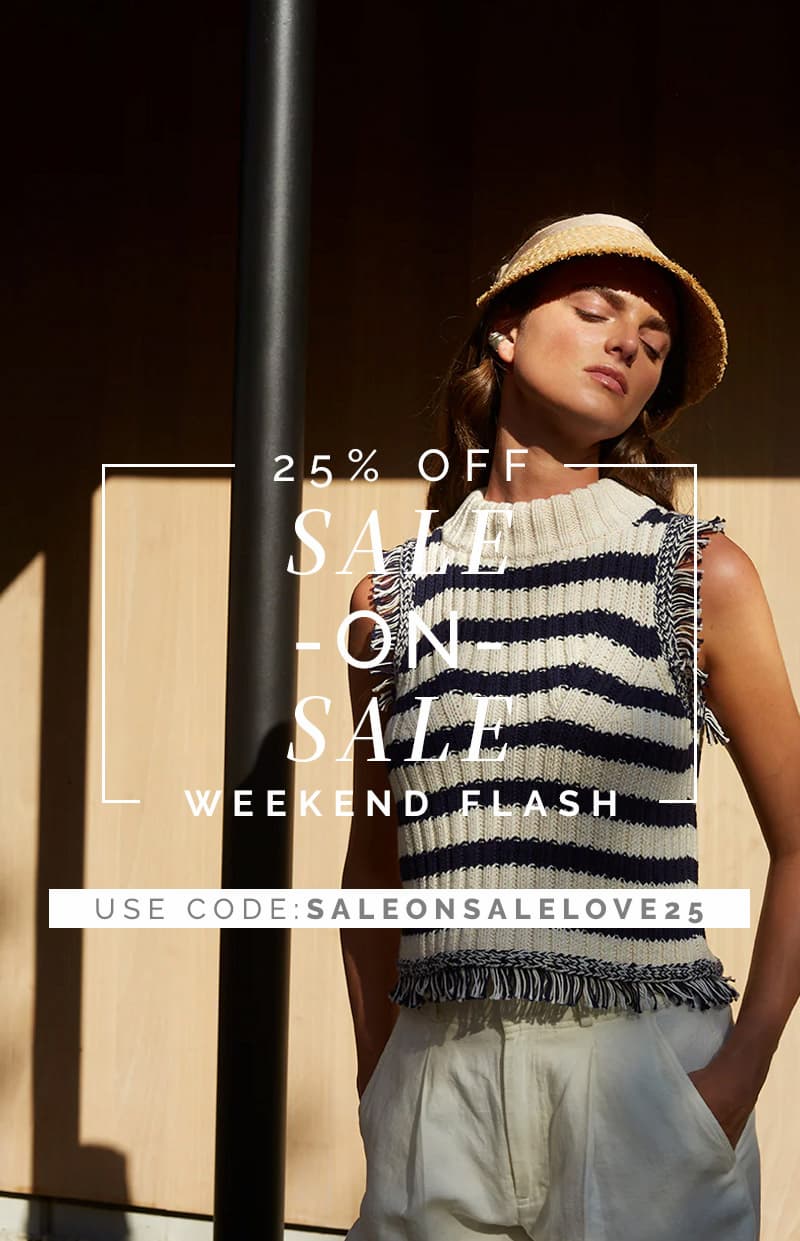 SALE ON SALE image with code SALEONSALELOVE25