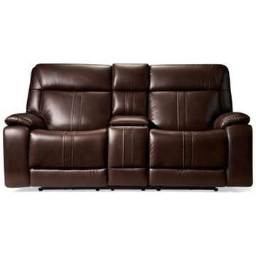 Game Time Dual Power Loveseat - Tilt Power Headrest - Lumbar Support - Massage - Heat - Console - Immersive Sound