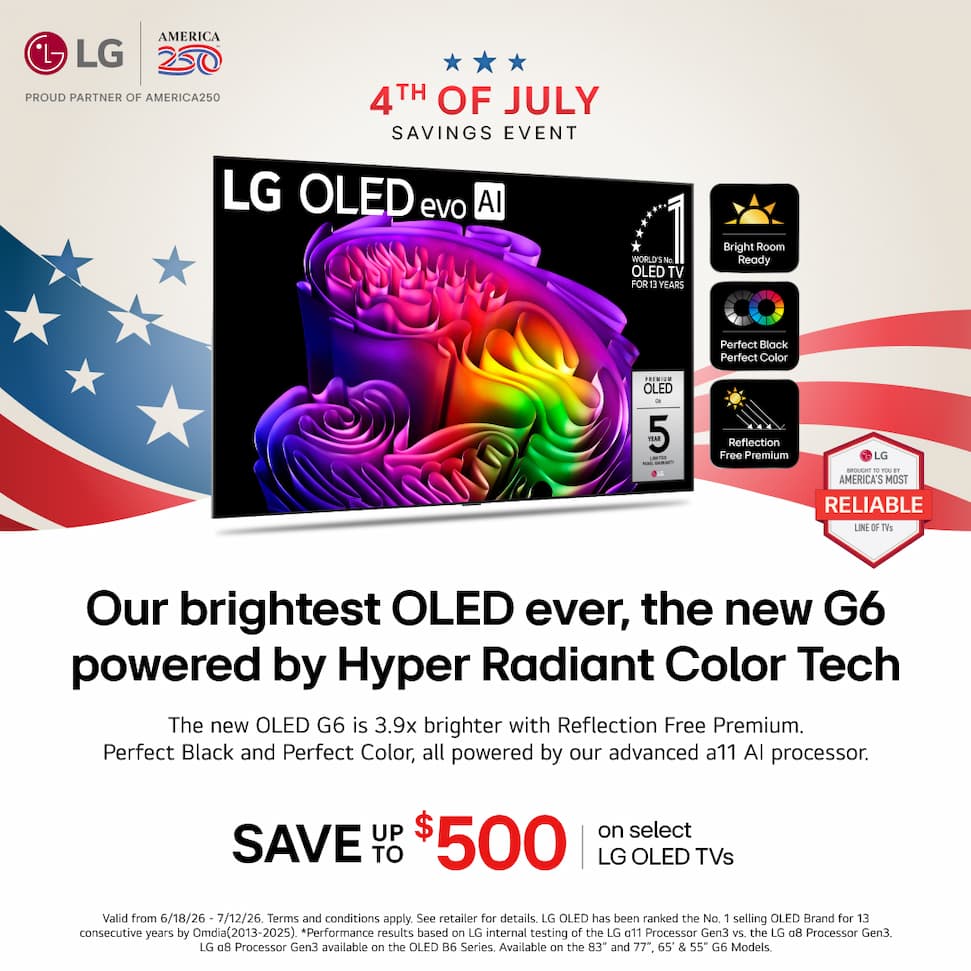 LG 4th of July Savings