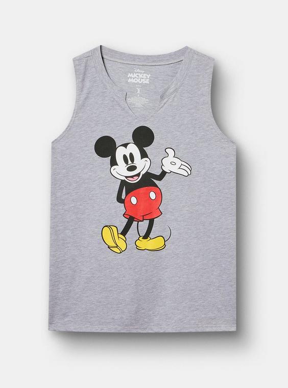 Disney Mickey Mouse Classic Cotton Notch Neck Tank