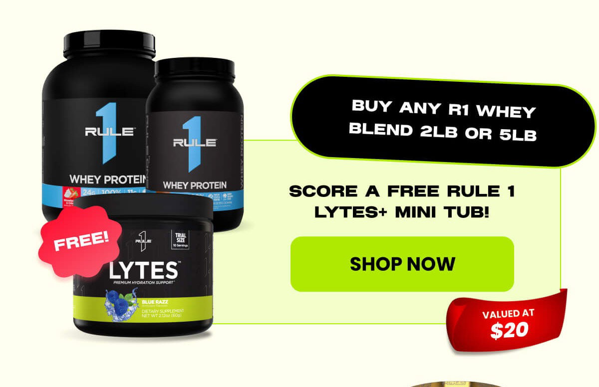 Buy any R1 Whey Blend 2lb or 5lb | SHOP NOW 