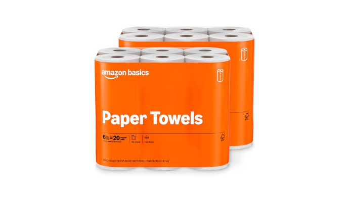 Amazon Basics 2-Ply Flex-Sheets Paper Towels