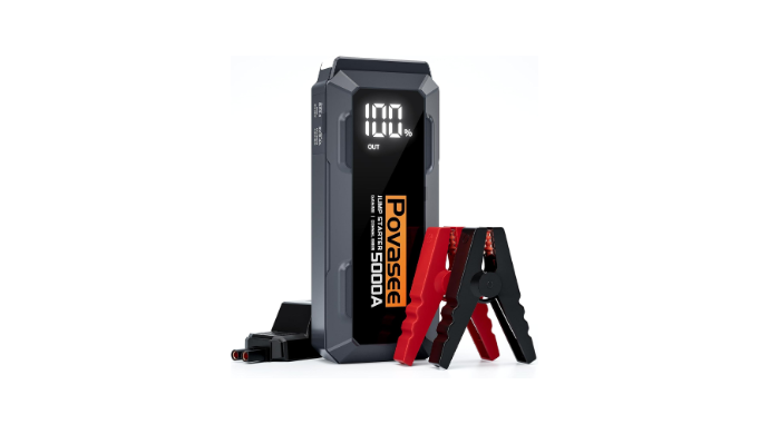 5000A Jump Starter Povasee A40 Car BatteryJump Sta...