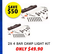 2x Illuminator 4 Bar Camp Light Kit