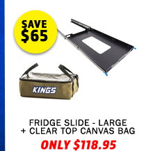 Fridge Slide - Large + Clear Top Canvas Bag